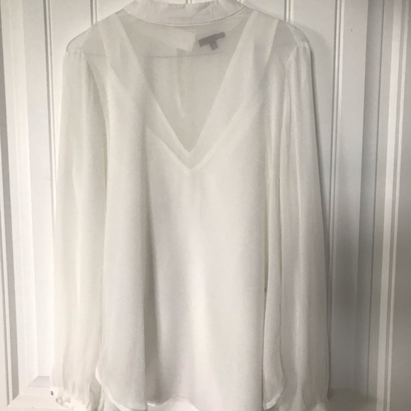 3 for $40 Dynamite Sheer Blouse - Picture 1 of 3